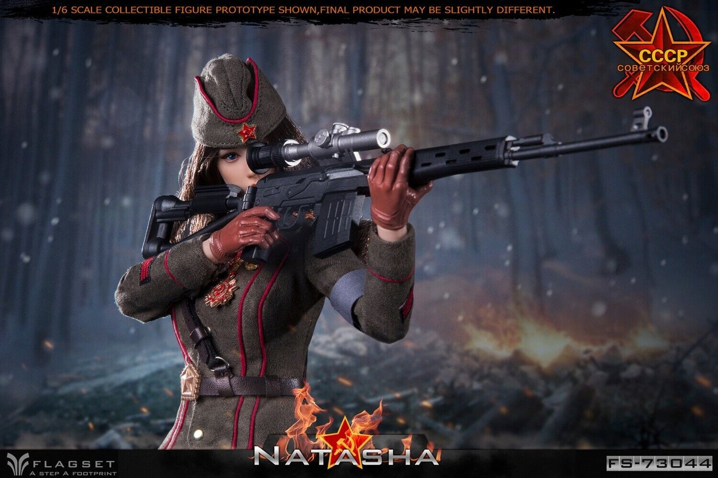 Pedido Figura Natasha 2.0 - Soviet Female Officer marca Flagset FS-73044 escala 1/6