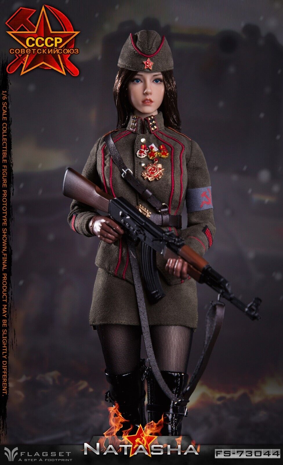 Pedido Figura Natasha 2.0 - Soviet Female Officer marca Flagset FS-73044 escala 1/6