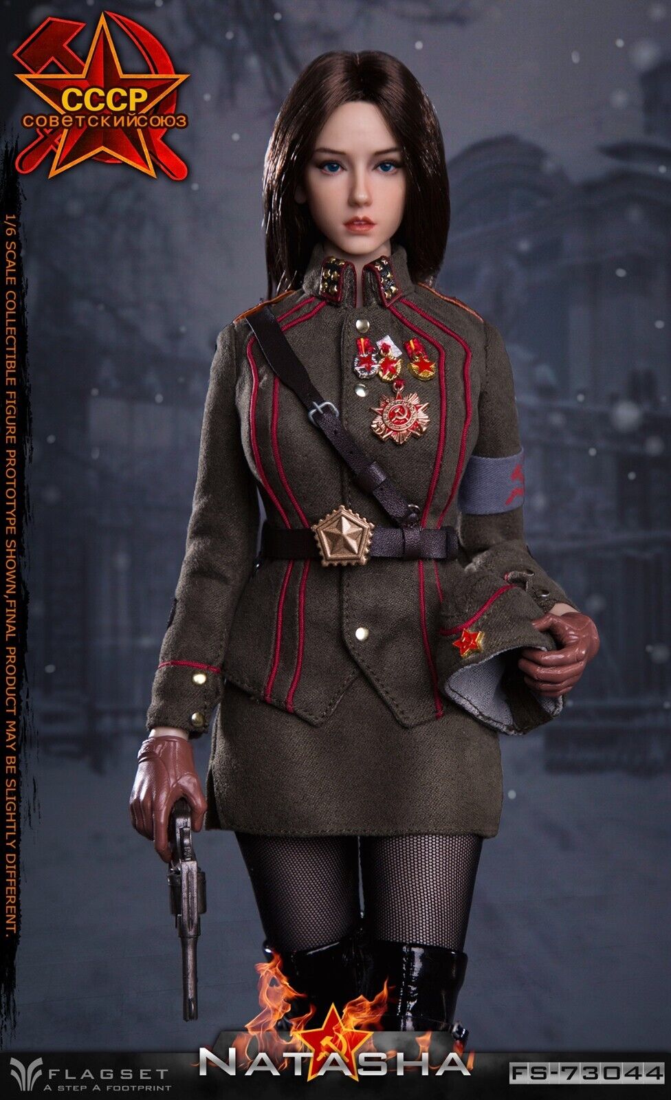 Pedido Figura Natasha 2.0 - Soviet Female Officer marca Flagset FS-73044 escala 1/6