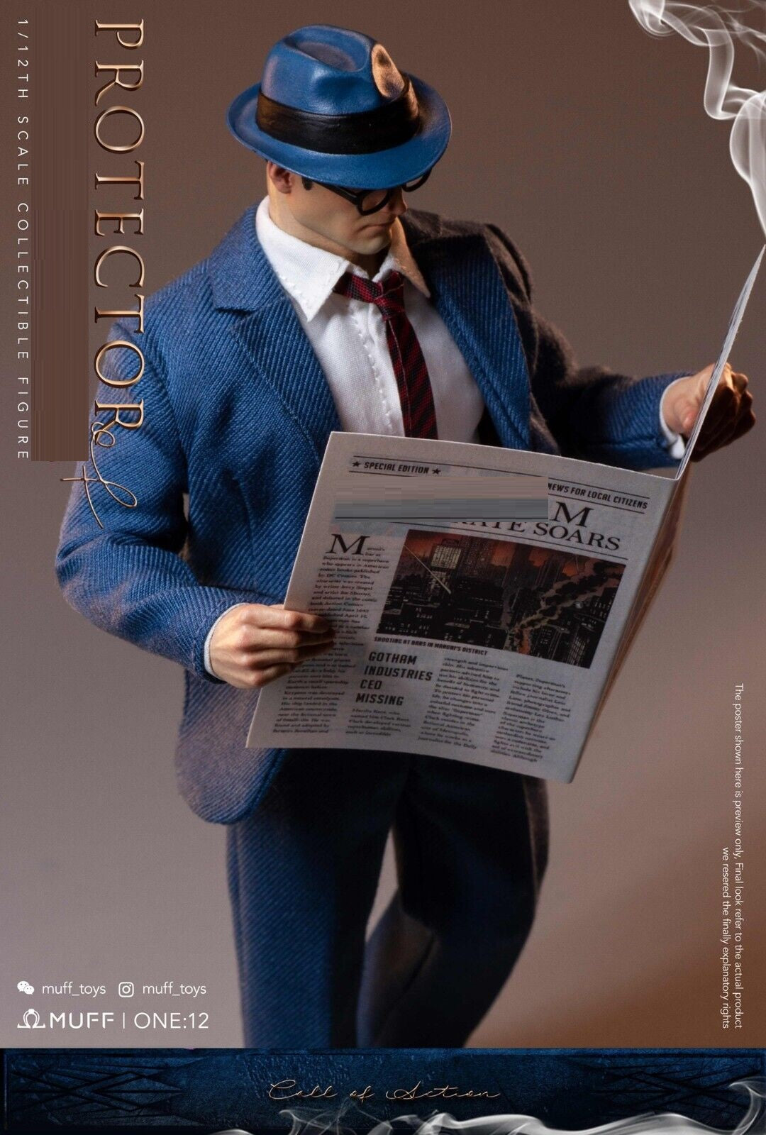 Pedido Figura Reporter marca Muff Toys MF05 escala pequeña 1/12