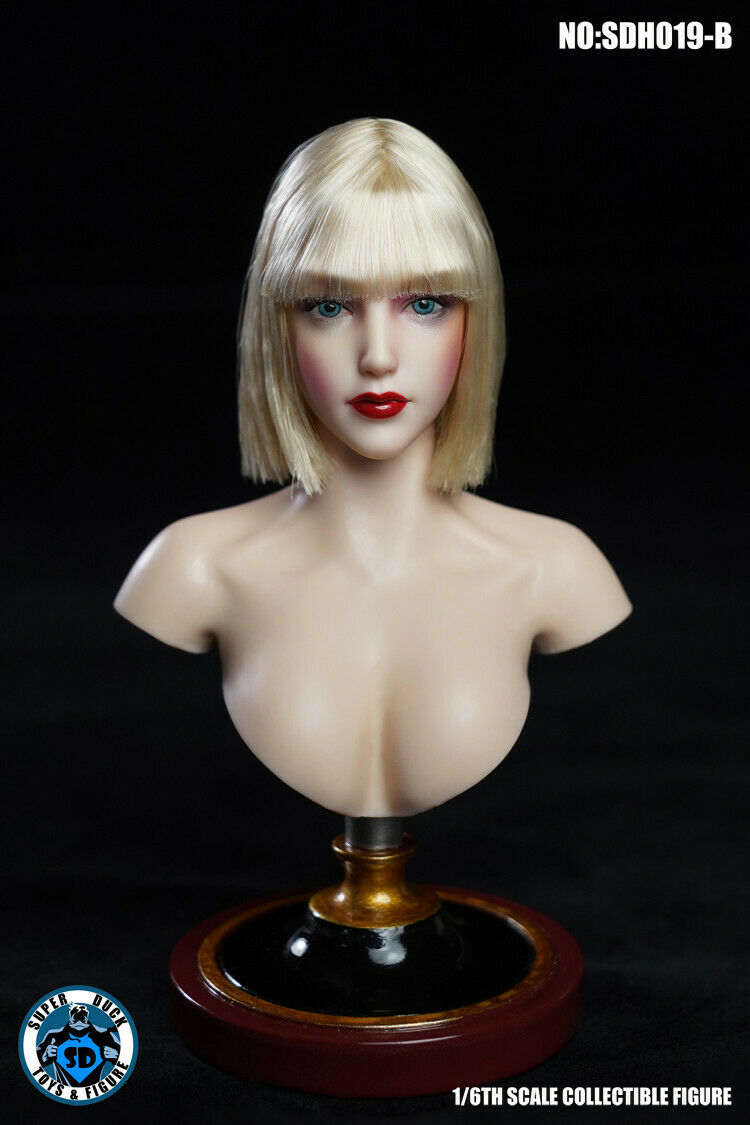 Pedido Cabeza Femenina con maquillaje (3 versiones) marca Superduck SDH019 escala 1/6