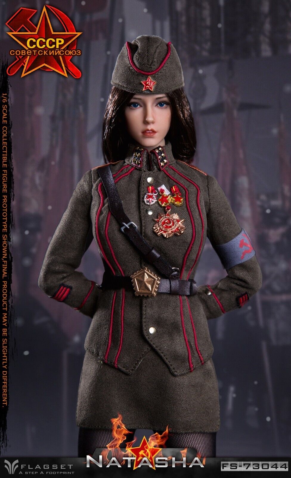Pedido Figura Natasha 2.0 - Soviet Female Officer marca Flagset FS-73044 escala 1/6