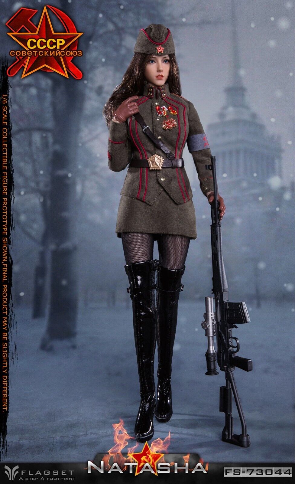Pedido Figura Natasha 2.0 - Soviet Female Officer marca Flagset FS-73044 escala 1/6