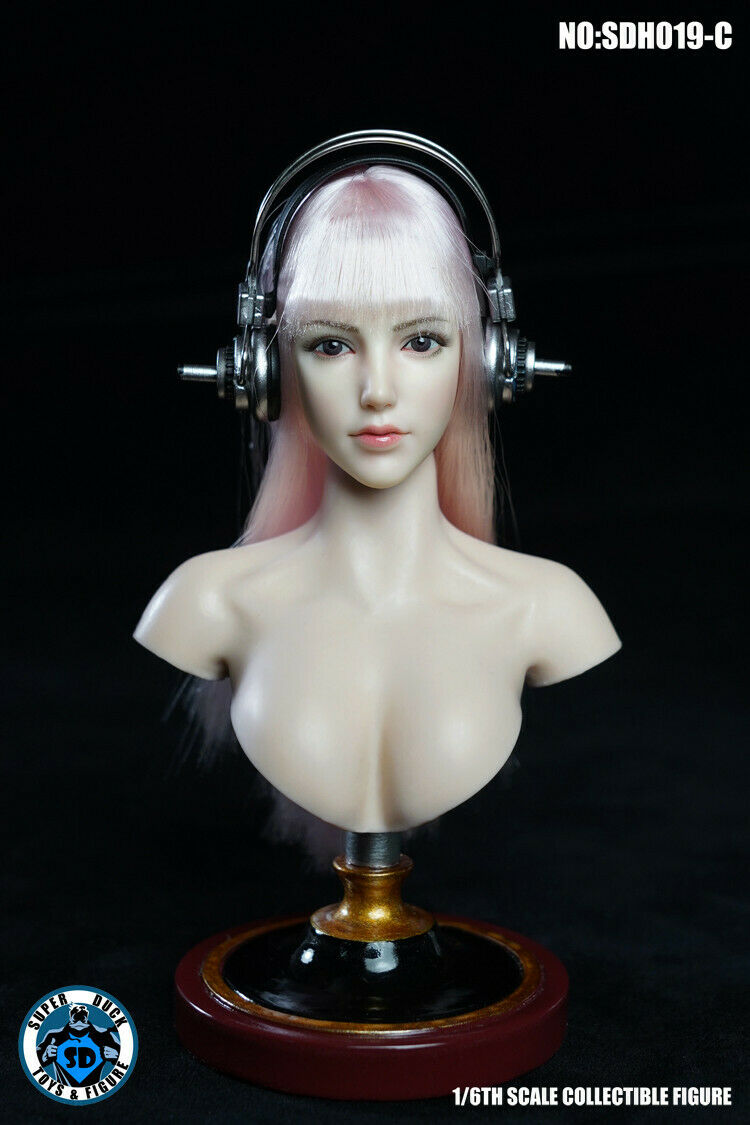 Pedido Cabeza Femenina con maquillaje (3 versiones) marca Superduck SDH019 escala 1/6