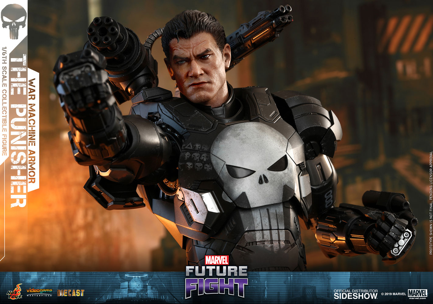Pedido Figura Punisher War Machine Armor Diecast marca Hot Toys VGM33D28 escala 1/6