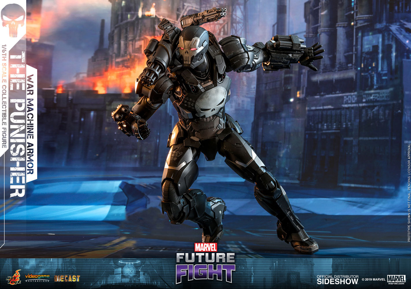 Pedido Figura Punisher War Machine Armor Diecast marca Hot Toys VGM33D28 escala 1/6