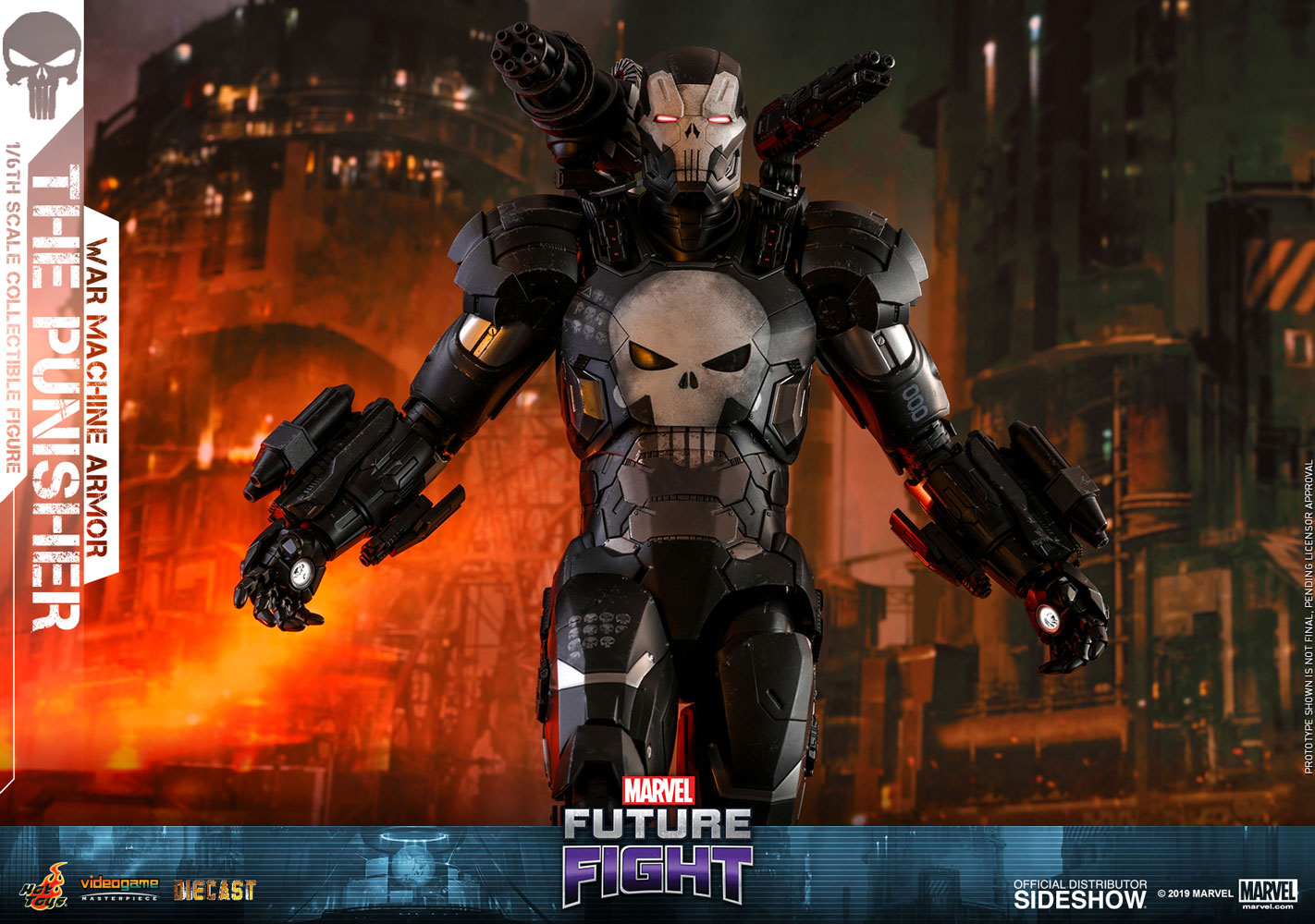 Pedido Figura Punisher War Machine Armor Diecast marca Hot Toys VGM33D28 escala 1/6