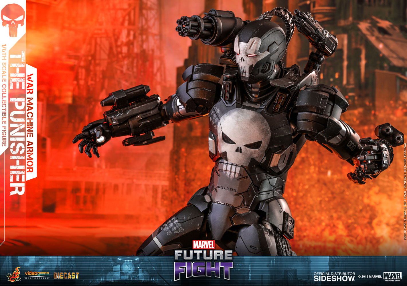 Pedido Figura Punisher War Machine Armor Diecast marca Hot Toys VGM33D28 escala 1/6