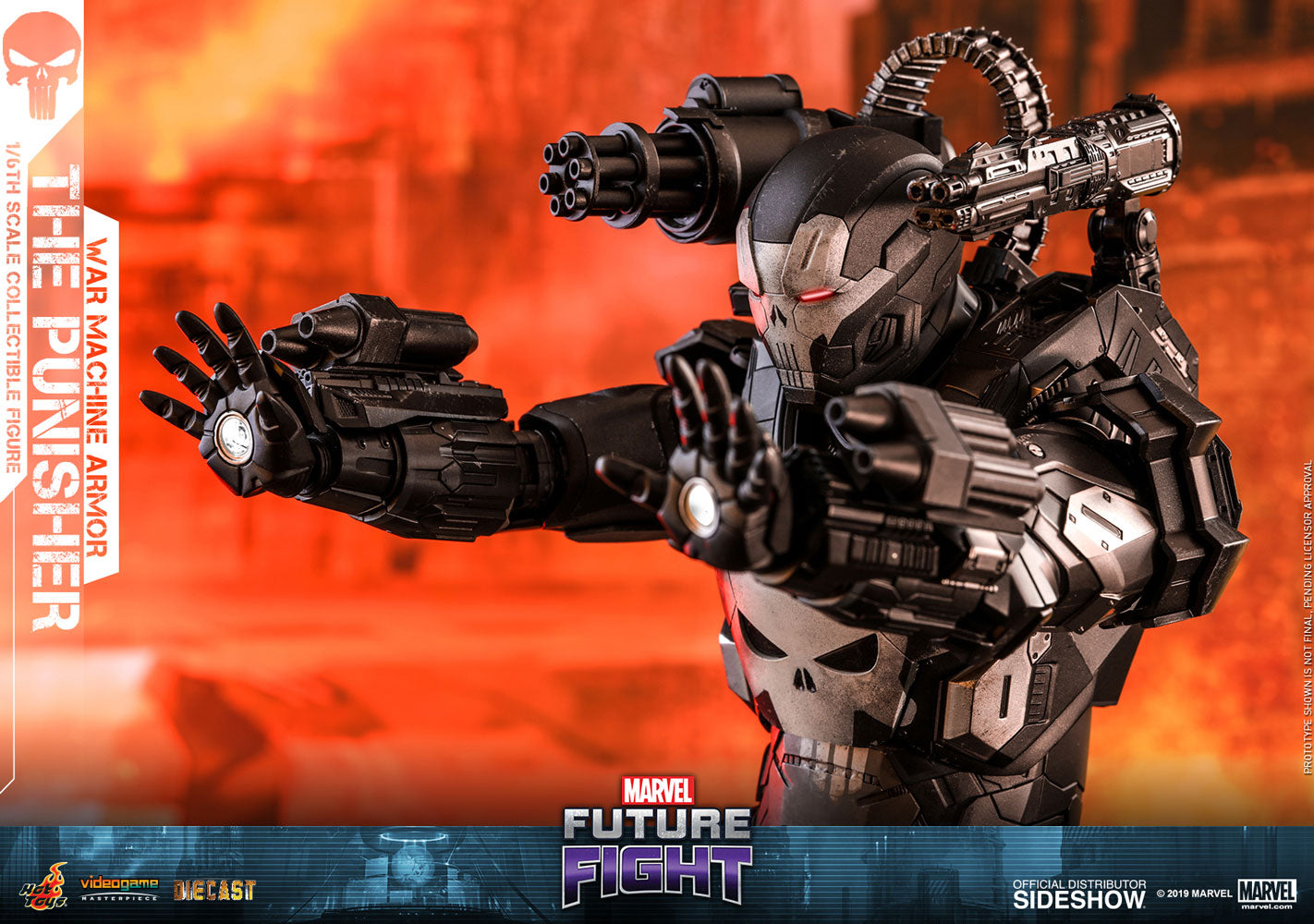Pedido Figura Punisher War Machine Armor Diecast marca Hot Toys VGM33D28 escala 1/6