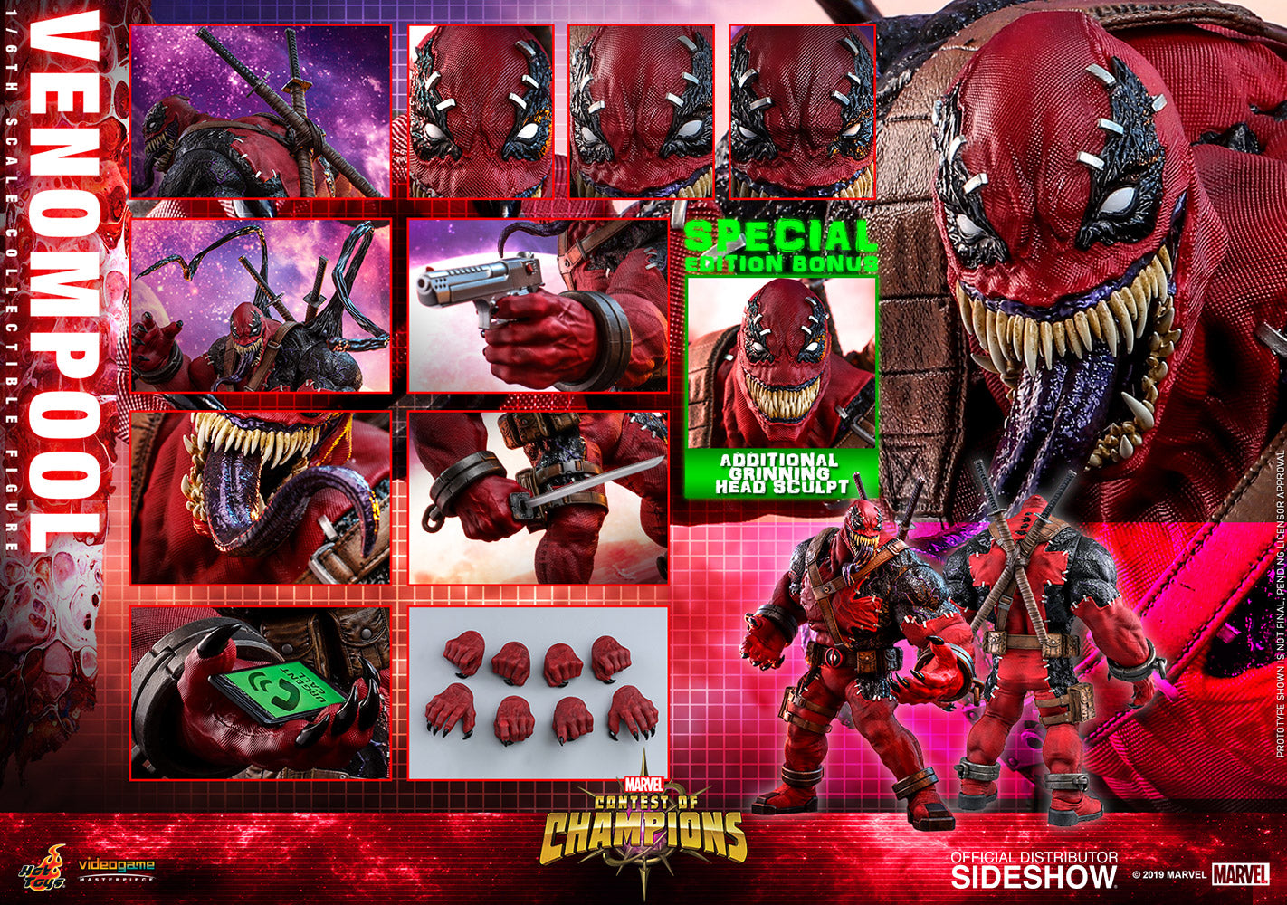Pedido Figura Venompool - Contest of Champions (versiones Standard y Exclusiva) marca Hot Toys VGM35 escala 1/6