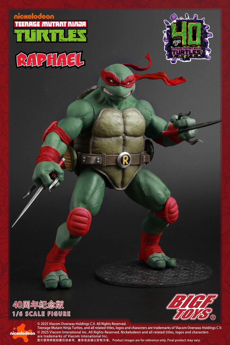 Preventa Figura TMNT RAPHAEL - 40th Anniversary Edition marca BigFToys BIGF-002 escala 1/6