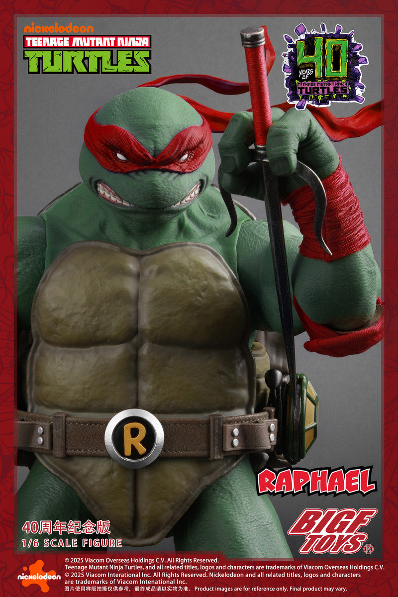 Preventa Figura TMNT RAPHAEL - 40th Anniversary Edition marca BigFToys BIGF-002 escala 1/6