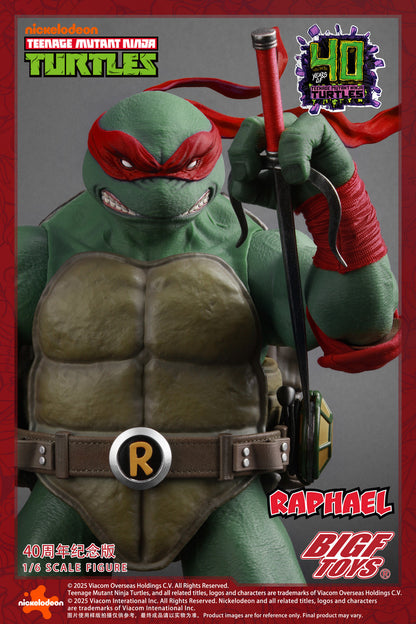 Preventa Figura TMNT RAPHAEL - 40th Anniversary Edition marca BigFToys BIGF-002 escala 1/6