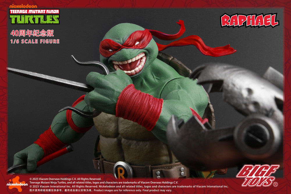 Preventa Figura TMNT RAPHAEL - 40th Anniversary Edition marca BigFToys BIGF-002 escala 1/6