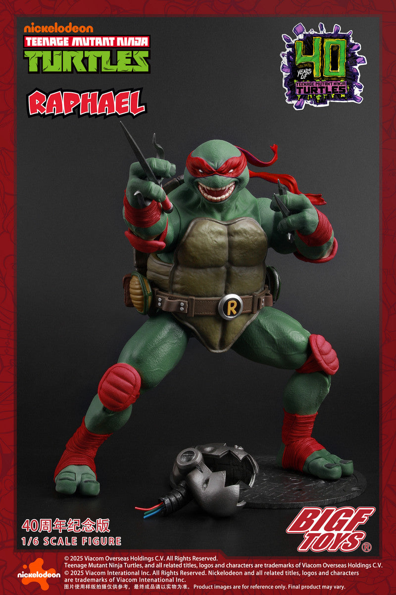 Preventa Figura TMNT RAPHAEL - 40th Anniversary Edition marca BigFToys BIGF-002 escala 1/6