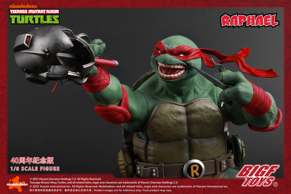 Preventa Figura TMNT RAPHAEL - 40th Anniversary Edition marca BigFToys BIGF-002 escala 1/6