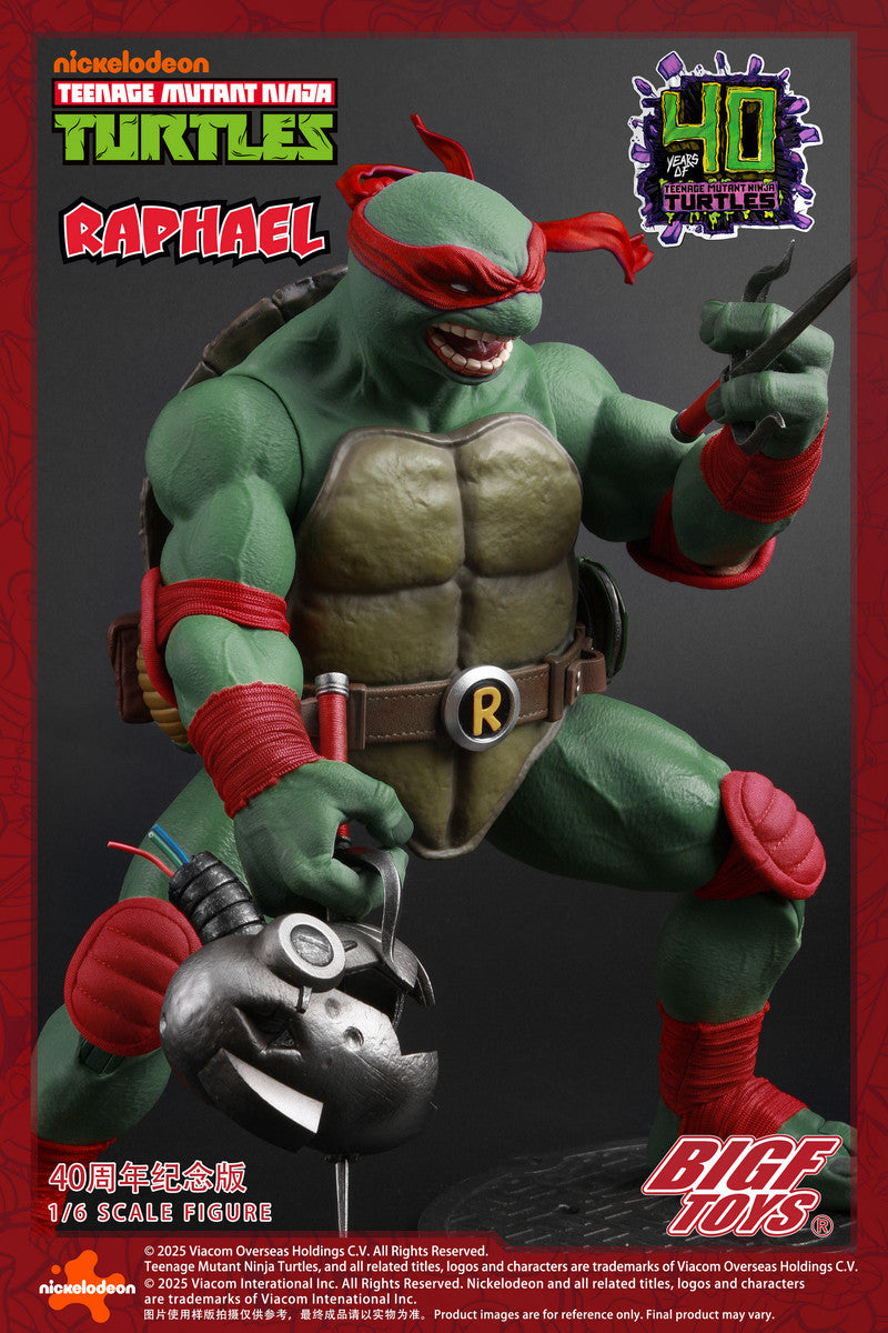 Preventa Figura TMNT RAPHAEL - 40th Anniversary Edition marca BigFToys BIGF-002 escala 1/6