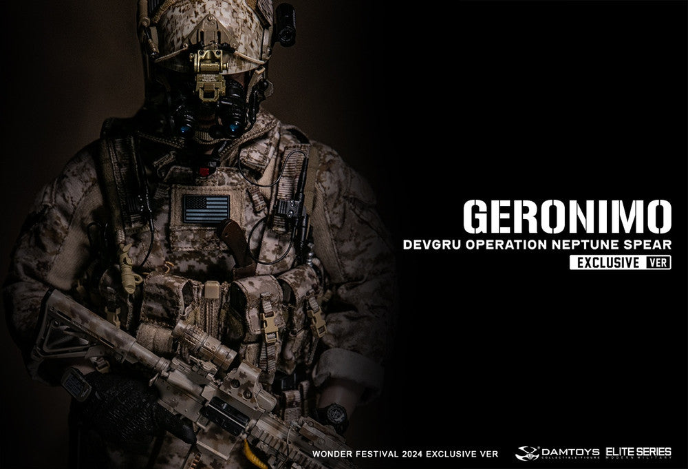 Preventa Figura GERONIMO - DEVGRU Operation Neptune Spear marca DAMTOYS 78106 escala 1/6