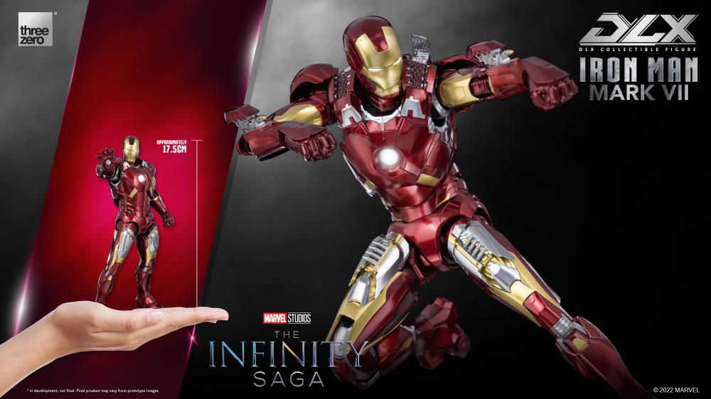 Pedido Figura DLX Iron Man Mark 7 - Avengers Infinity Saga marca Threezero 3Z0255 escala pequeña 1/12