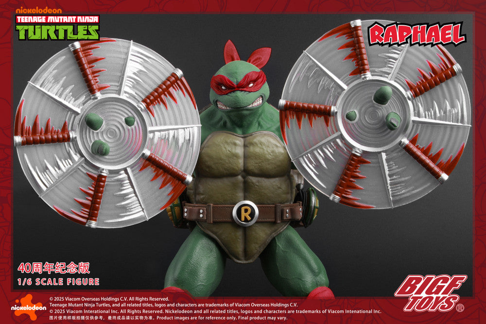 Preventa Figura TMNT RAPHAEL - 40th Anniversary Edition marca BigFToys BIGF-002 escala 1/6