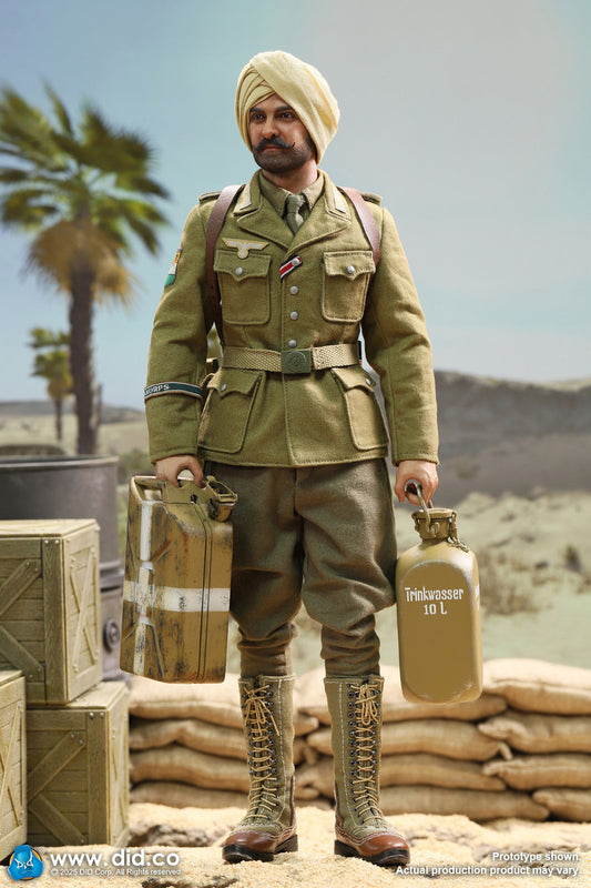 Preventa Figura Ishaan & Panzer Commander (2 cabezas 1 cuerpo) - Stauffenberg - WWII German Africa Corps Supply Duty marca DID V80185 escala 1/6