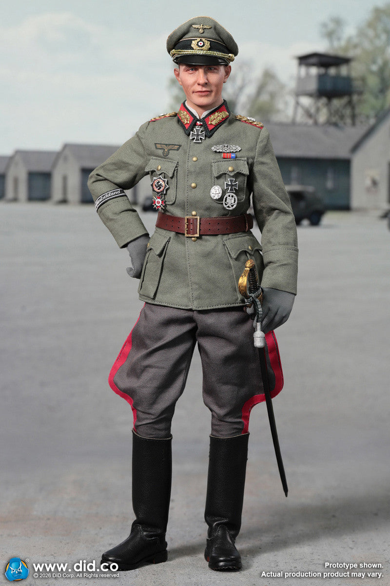 Preventa Figura Officer Otto Remer - WWII German Wehrmacht marca DID D80194 escala 1/6