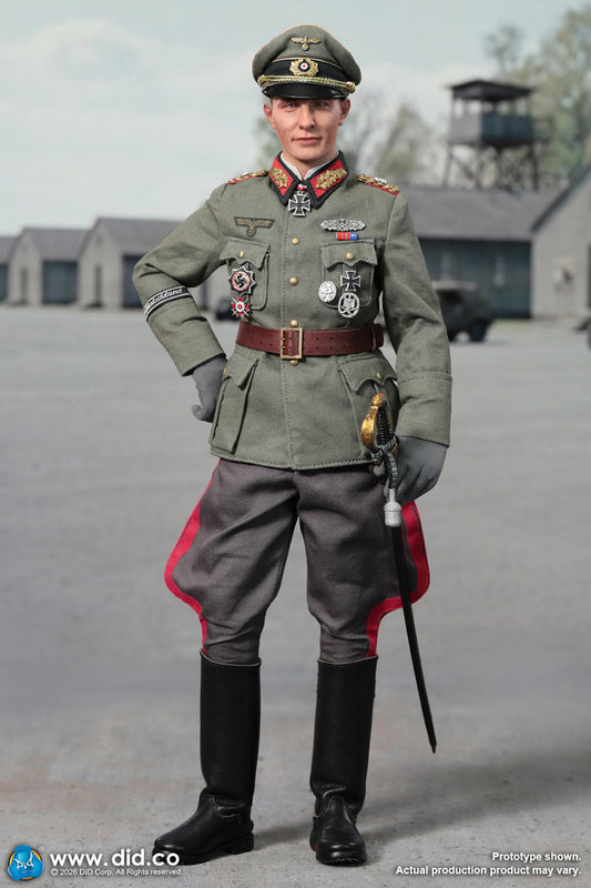 Preventa Figura Officer Otto Remer - WWII German Wehrmacht marca DID D80194 escala 1/6
