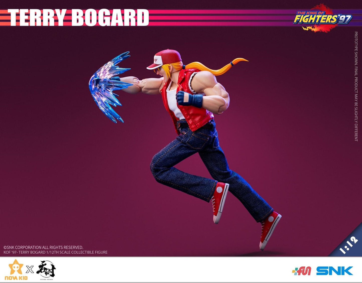 Preventa Figura Terry Bogard - The King of Fighters '97 marca Tunshi Studio SNK TS-XZZ-005 escala pequeña 1/12