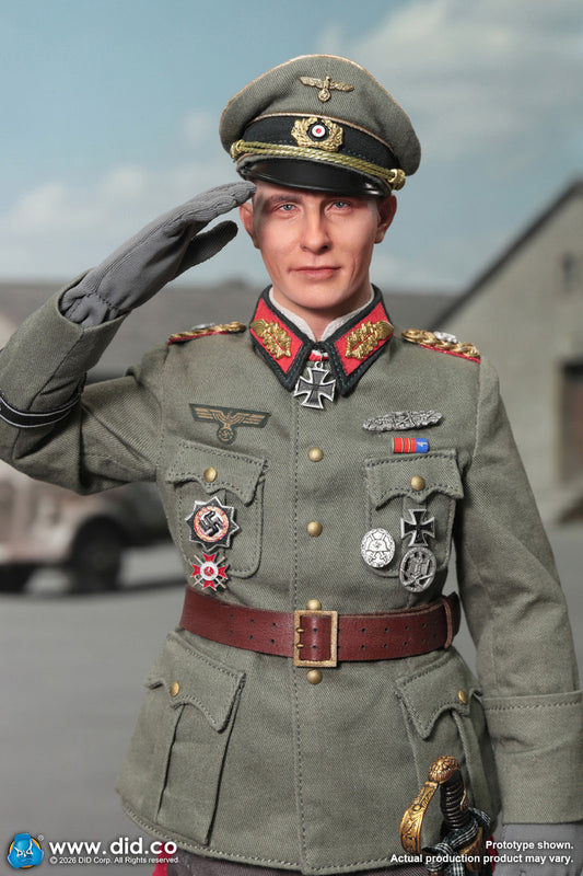 Preventa Figura Officer Otto Remer - WWII German Wehrmacht marca DID D80194 escala 1/6