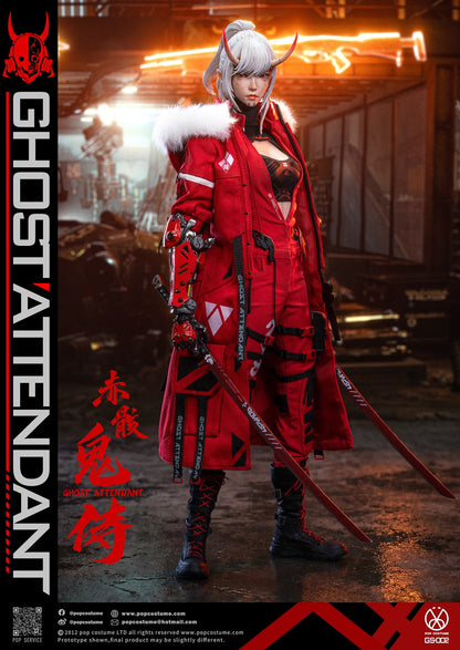 Preventa Figura Ghost Attendant Red Remains marca Pop Costume GS-002 escala 1/6