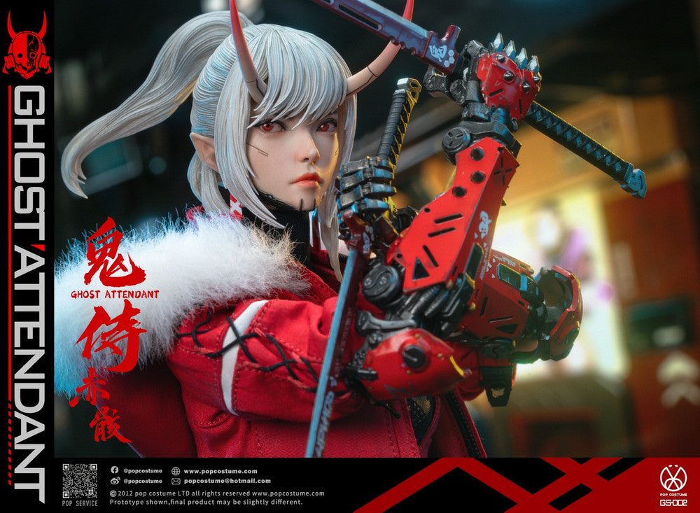 Preventa Figura Ghost Attendant Red Remains marca Pop Costume GS-002 escala 1/6