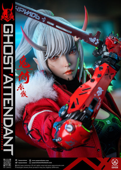 Preventa Figura Ghost Attendant Red Remains marca Pop Costume GS-002 escala 1/6