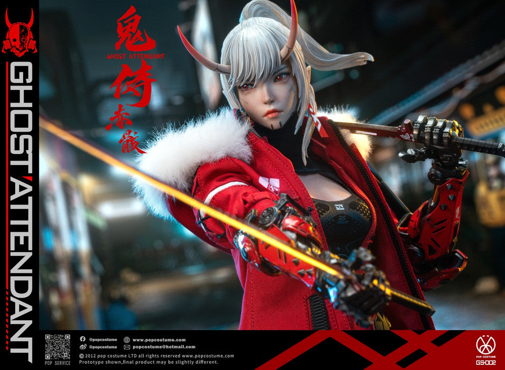Preventa Figura Ghost Attendant Red Remains marca Pop Costume GS-002 escala 1/6