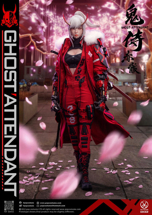 Preventa Figura Ghost Attendant Red Remains marca Pop Costume GS-002 escala 1/6