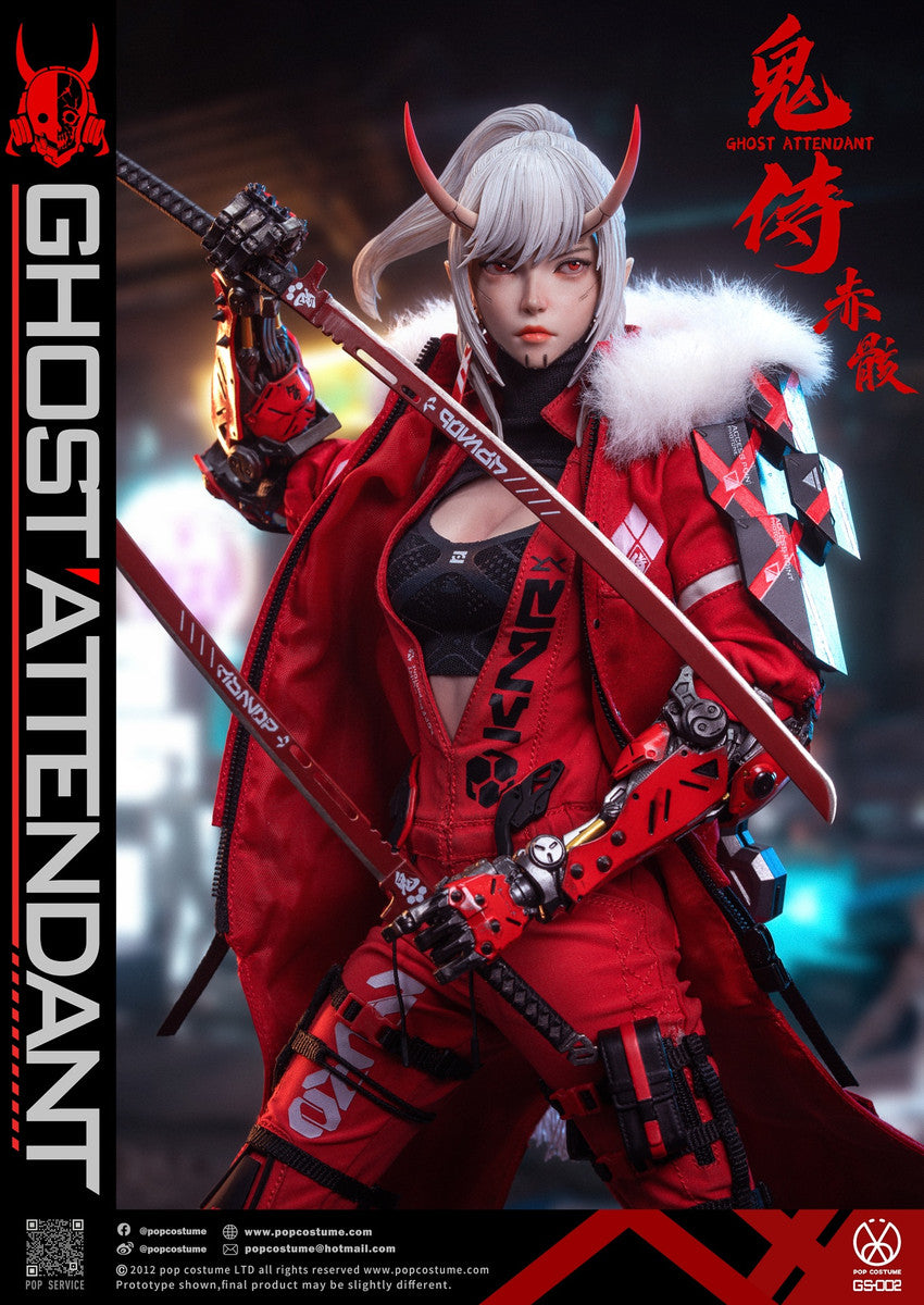 Preventa Figura Ghost Attendant Red Remains marca Pop Costume GS-002 escala 1/6