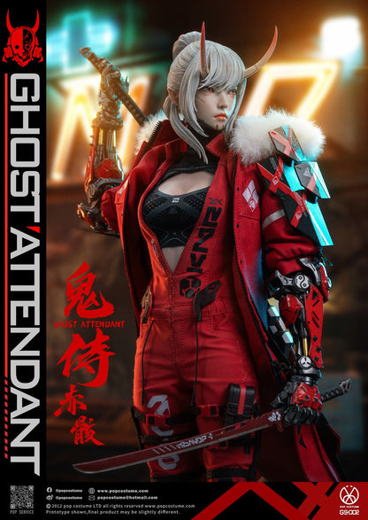 Preventa Figura Ghost Attendant Red Remains marca Pop Costume GS-002 escala 1/6