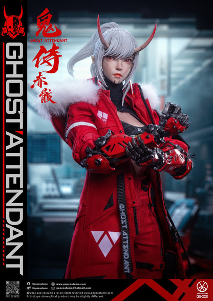 Preventa Figura Ghost Attendant Red Remains marca Pop Costume GS-002 escala 1/6