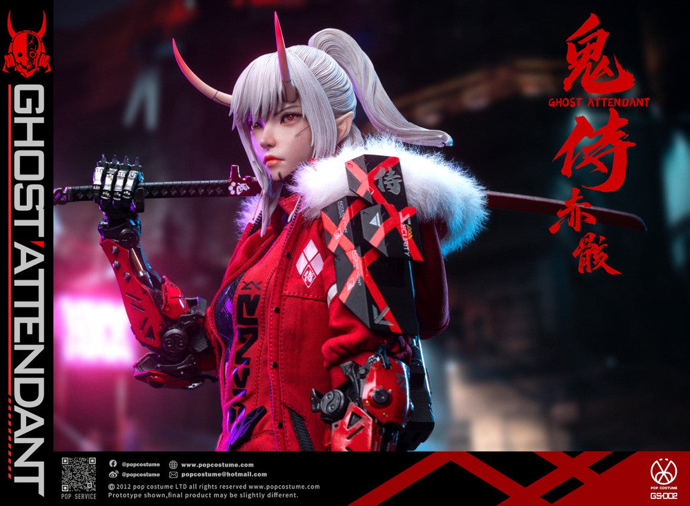 Preventa Figura Ghost Attendant Red Remains marca Pop Costume GS-002 escala 1/6