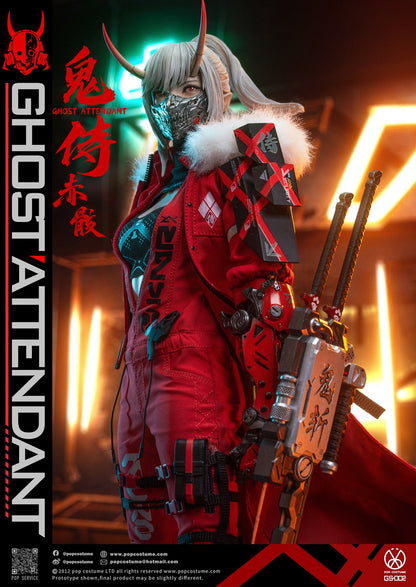 Preventa Figura Ghost Attendant Red Remains marca Pop Costume GS-002 escala 1/6