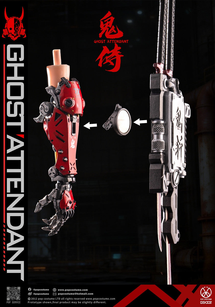 Preventa Figura Ghost Attendant Red Remains marca Pop Costume GS-002 escala 1/6
