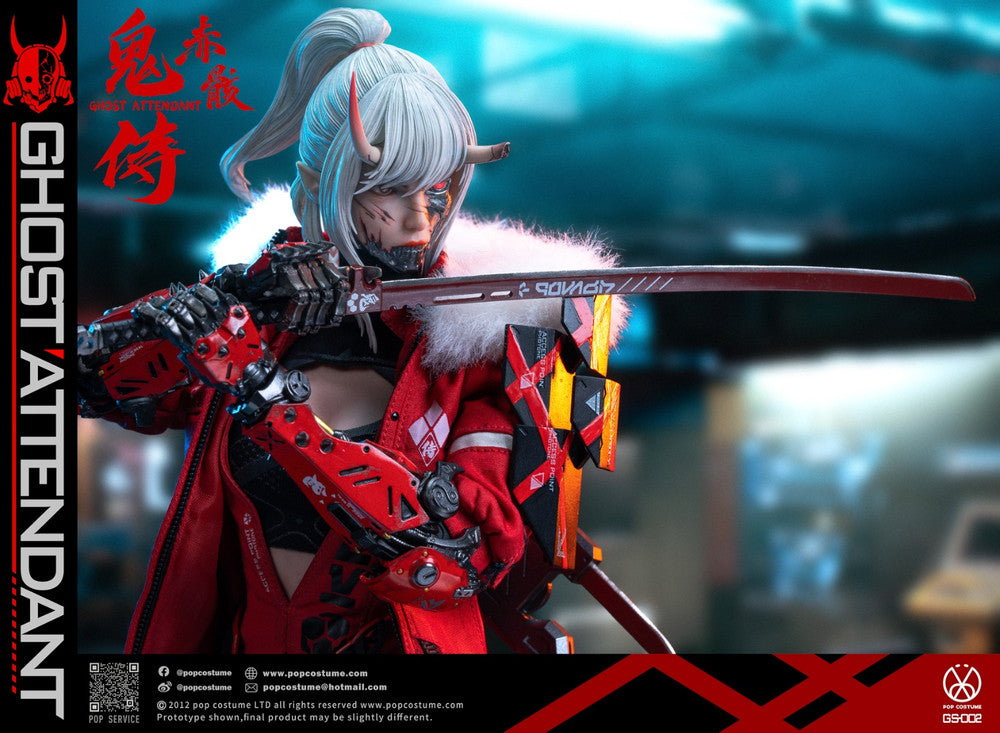 Preventa Figura Ghost Attendant Red Remains marca Pop Costume GS-002 escala 1/6