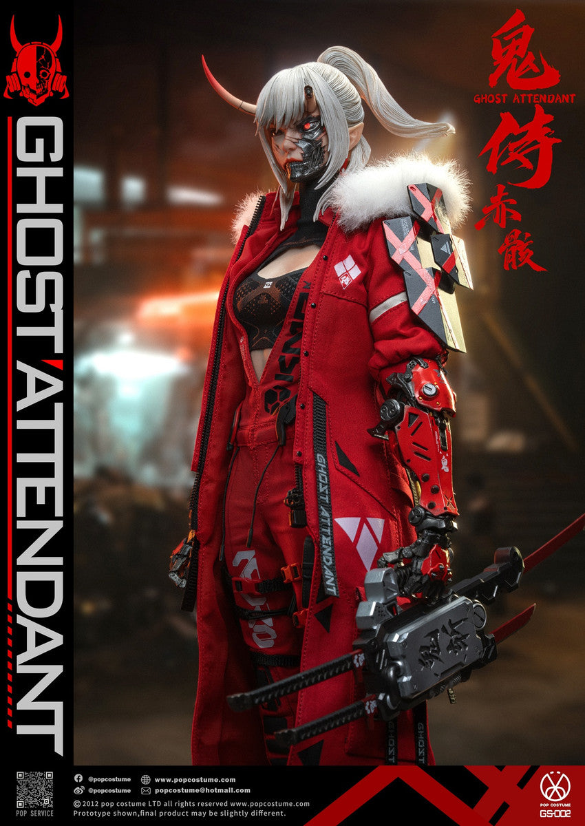 Preventa Figura Ghost Attendant Red Remains marca Pop Costume GS-002 escala 1/6