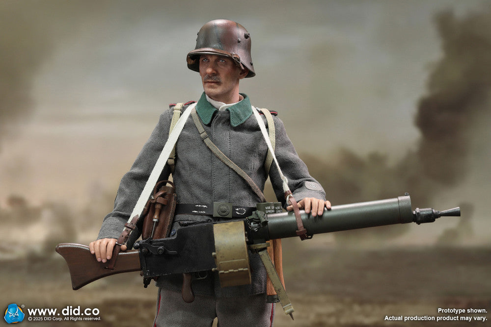 Preventa Figura Arthur - WWI German MG08 Machine Gunner marca DID D11015 escala 1/6