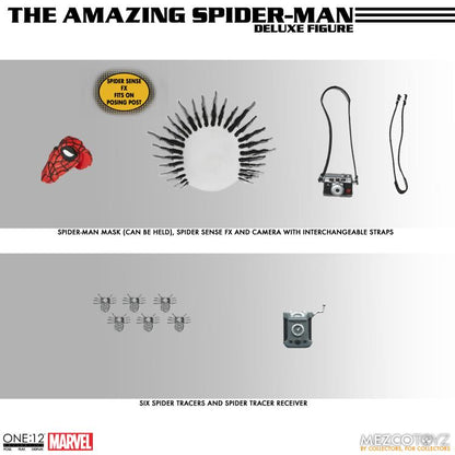 Pedido Figura Amazing Spider-Man Deluxe Edition - One:12 Collective marca Mezco Toyz 76295 escala pequeña 1/12