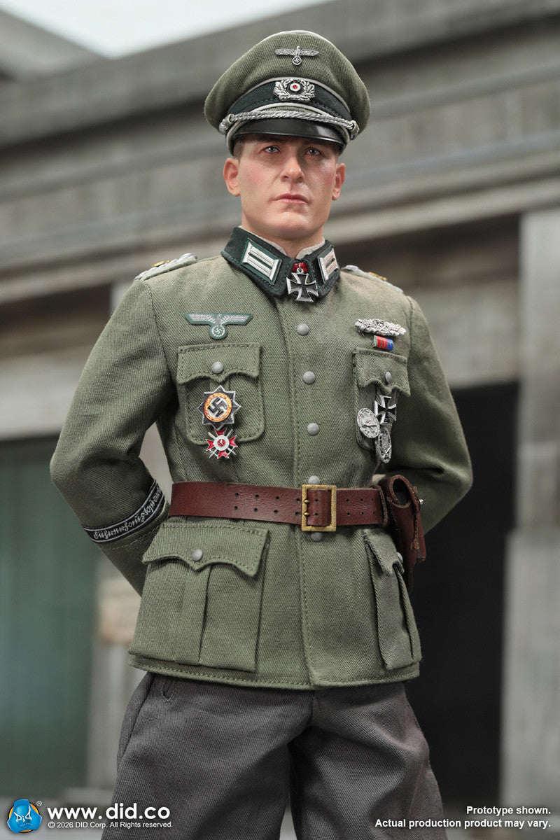 Preventa Figura Officer Otto Remer - WWII German Wehrmacht marca DID D80194 escala 1/6