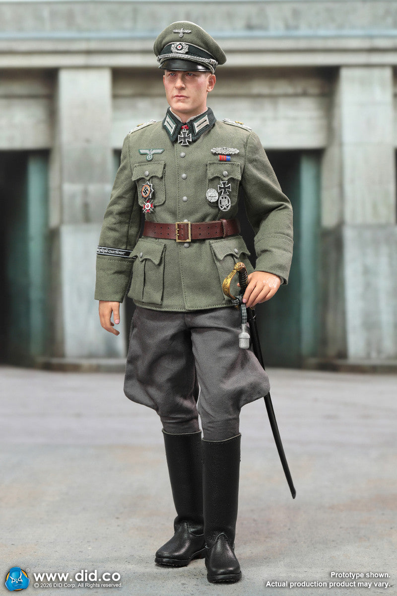 Preventa Figura Officer Otto Remer - WWII German Wehrmacht marca DID D80194 escala 1/6
