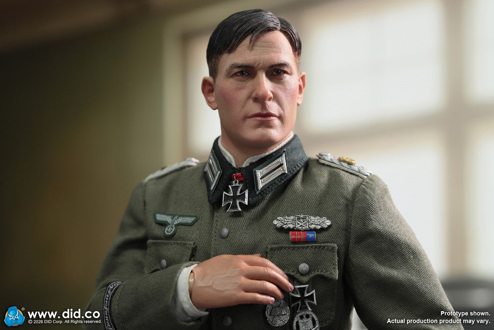 Preventa Figura Officer Otto Remer - WWII German Wehrmacht marca DID D80194 escala 1/6