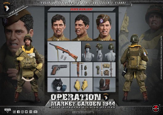 Preventa Figura 101st Airborne Division Officer marca Soldier Story SS145 escala 1/6