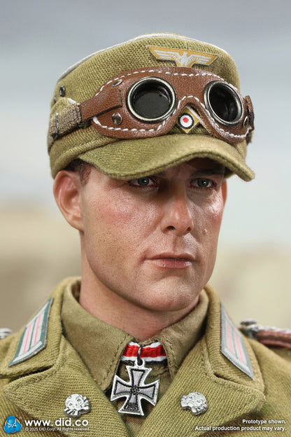 Preventa Figura Ishaan & Panzer Commander (2 cabezas 1 cuerpo) - Stauffenberg - WWII German Africa Corps Supply Duty marca DID V80185 escala 1/6