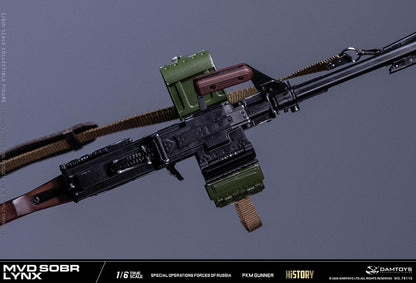 Preventa Figura RUSSIAN SPETSNAZ MVD SOBR LYNX PKM GUNNER marca DAMTOYS 78115 escala 1/6